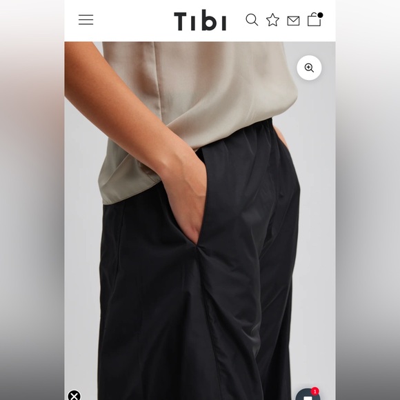Tibi Italian Sporty Nylon Winslow Pant - Picture 10 of 13